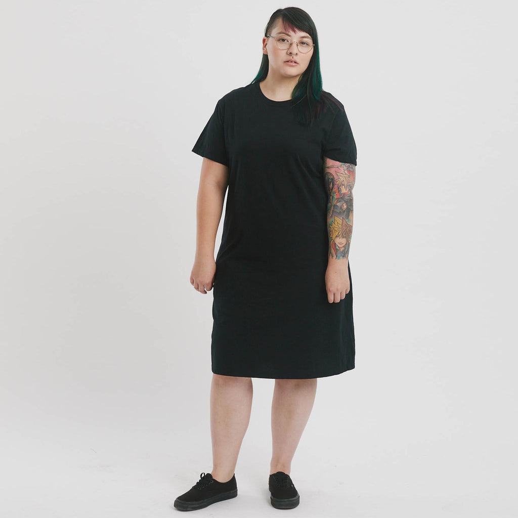 The Side Fastening T-Shirt Dress - The Shapes United