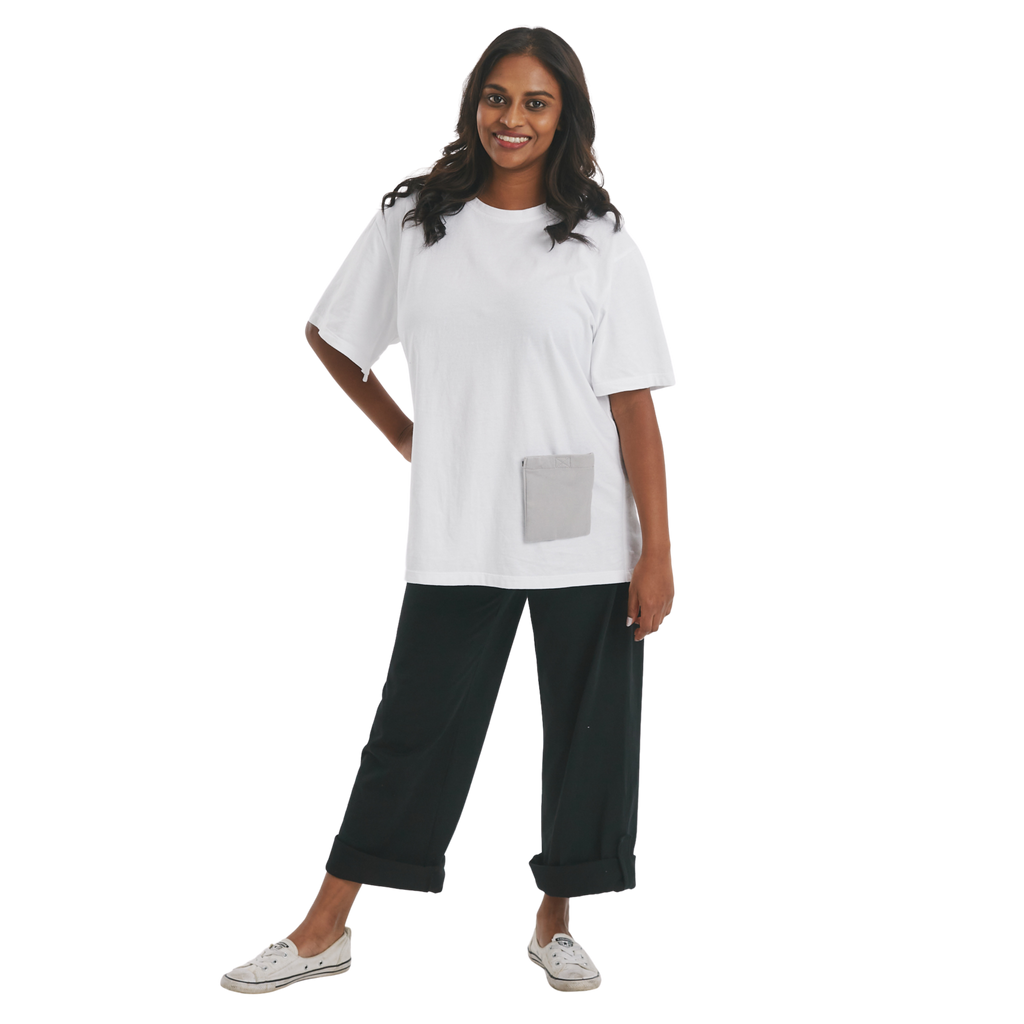 The Side Fastening T-Shirt - Womens - The Shapes United