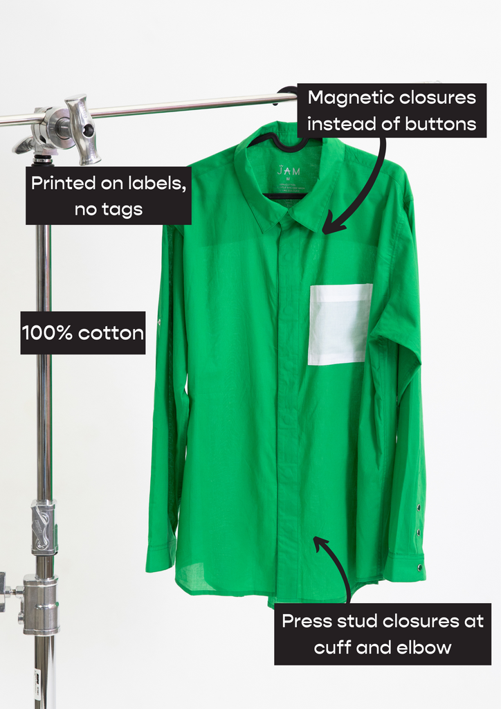 Jam the Label Magnetic Long Sleeve Shirt - Green