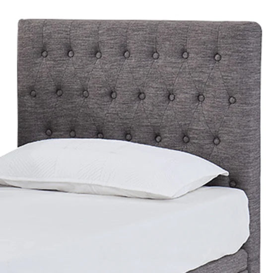 ASPIRE ComfiMotion Headboard Chesterfield - Portobello Grey - Long Double