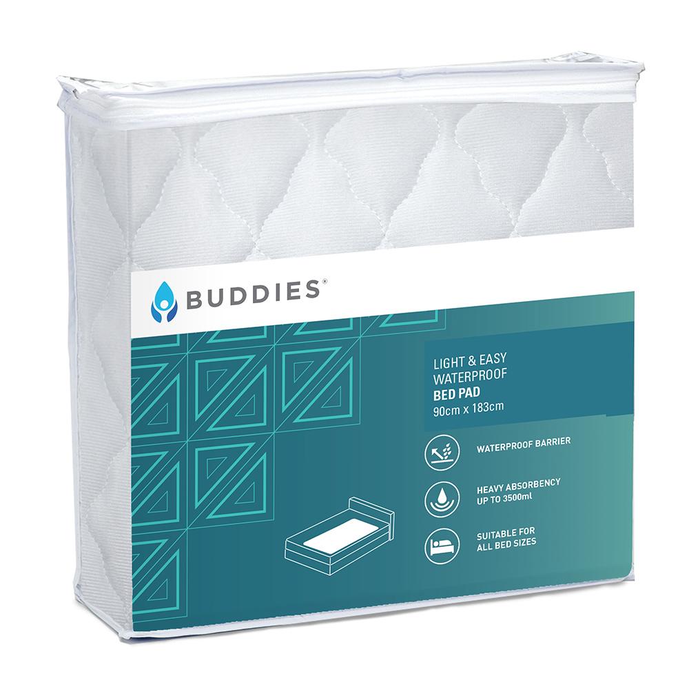 Buddies® Light And Easy Bed Pad - Size to fit Double (90x137cm) King (90-183cm)