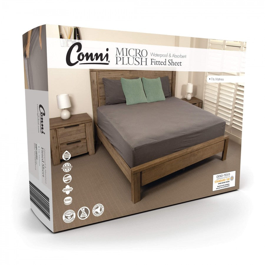 Conni Micro-Plush - Waterproof Fitted Sheet