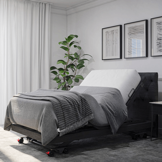 ASPIRE ComfiMotion Activ Care UltraLow Bed - Portobello Grey - Long Double