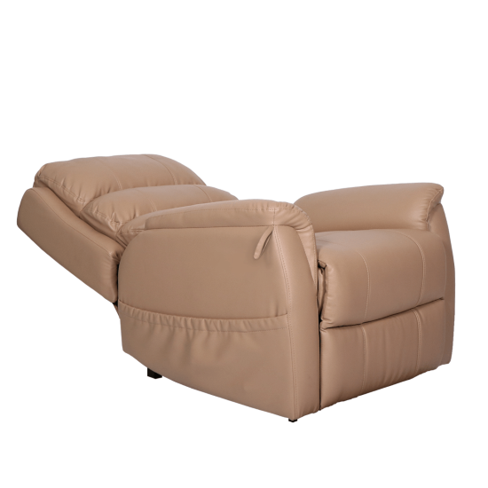 Aspire IDAHO Lift Recline Chair - Dual Action - Latte Vinyl